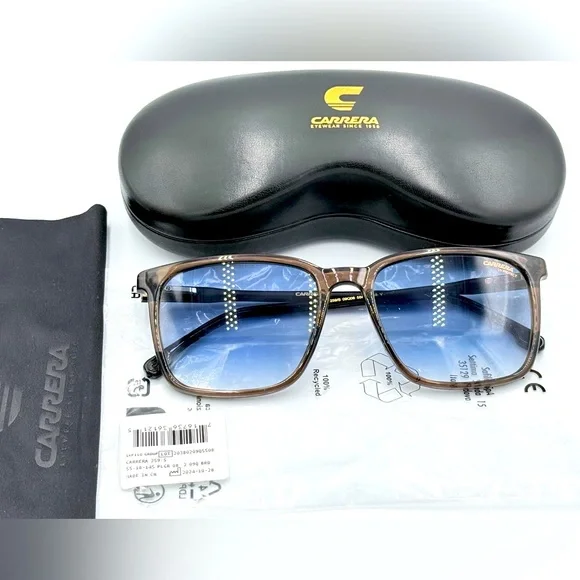 Carrera Men’s Sunglasses 259/S Havana Frame w/ Blue Gradient Lens Brand NEW!!